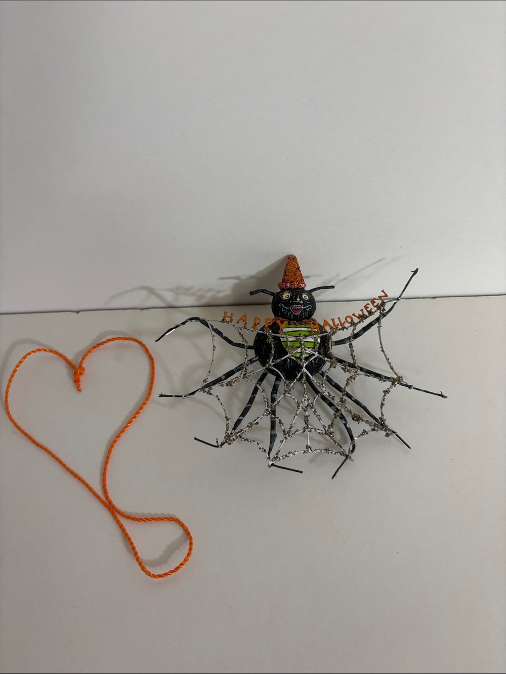 Department 56 Halloween Glitterville "Spinderella" Spider Wall Display.